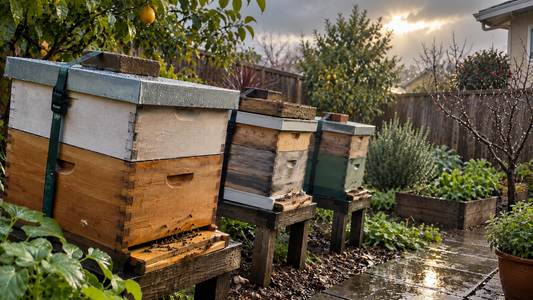 Bay Area beehives kept dry and fed during the rainy season