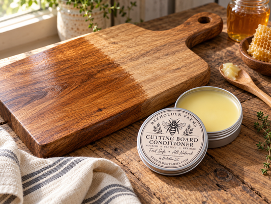 Beeswax board butter for conditioning wooden cutting boards