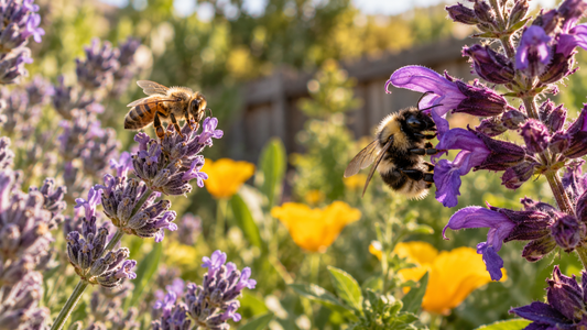Native California bees compared with honey bees