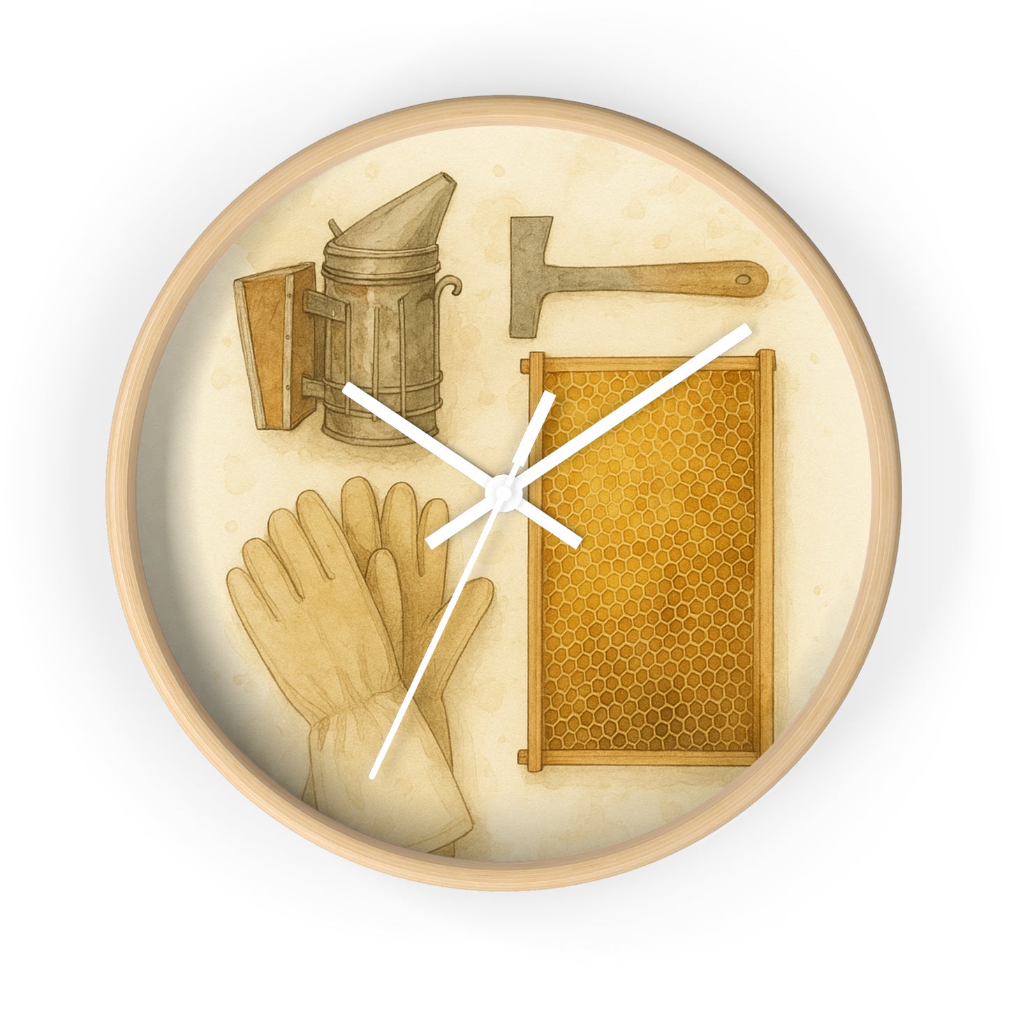 Bee Keeper's Wall Clock, Rustic Home Decor, Honeybee Enthusiast Gift, Unique Kitchen Wall Art, Beekeeping Accessories, Nature-Inspired [...]