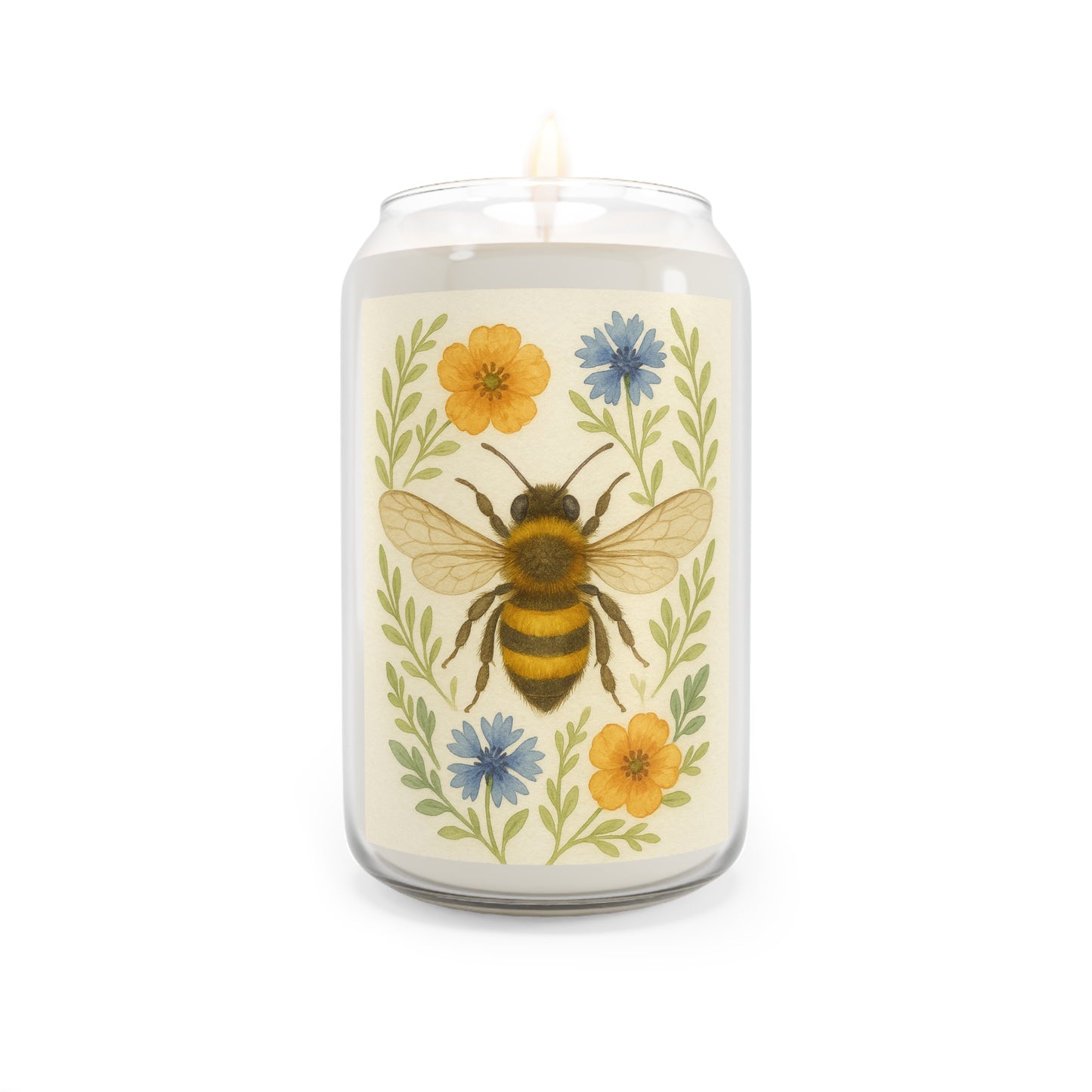 Bee Inspired Scented Candle | 13.75oz | Floral Aromatherapy, Home Fragrance, Gift for Her, Eco-Friendly Candle, Bee Decor