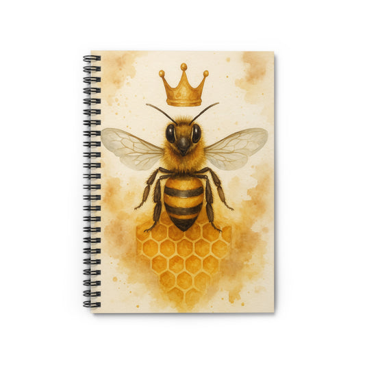 Bee-Themed Spiral Notebook - Perfect for Journaling, Gift for Beekeepers, Inspiring Creativity, Nature Lovers, School Supplies