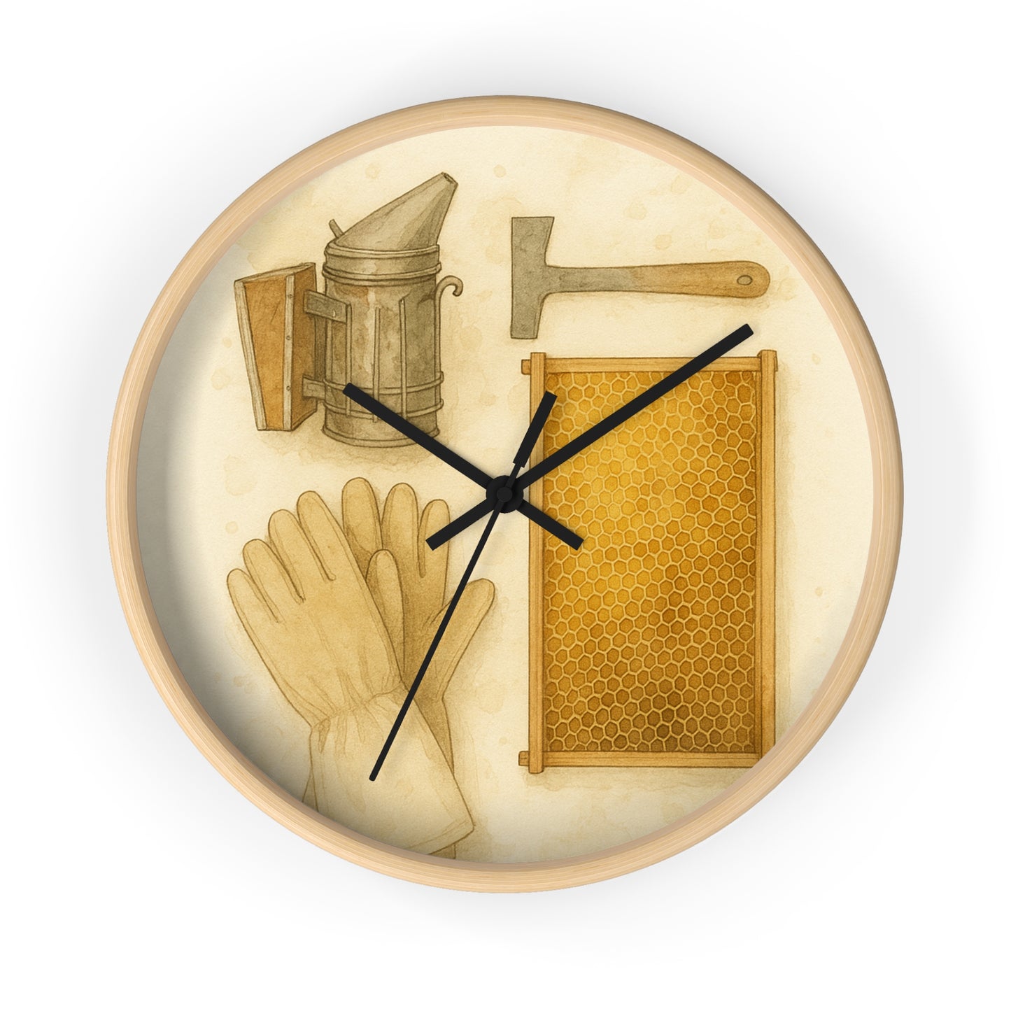 Bee Keeper's Wall Clock, Rustic Home Decor, Honeybee Enthusiast Gift, Unique Kitchen Wall Art, Beekeeping Accessories, Nature-Inspired [...]