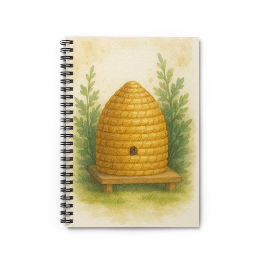 Rustic Bee Hive Spiral Notebook - Perfect for Nature Lovers, Gardening Journal, Eco-Friendly Note Taking, Gift for Beekeepers, [...]