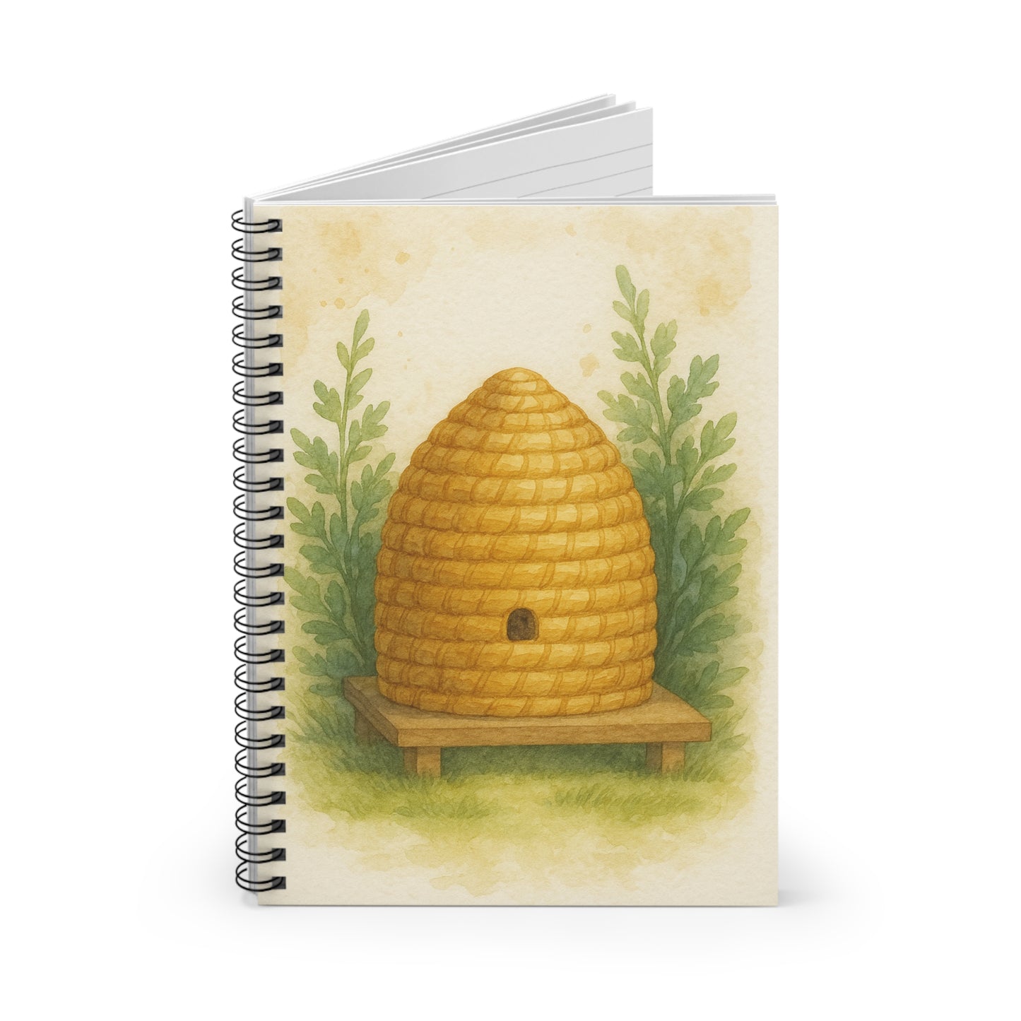 Rustic Bee Hive Spiral Notebook - Perfect for Nature Lovers, Gardening Journal, Eco-Friendly Note Taking, Gift for Beekeepers, [...]