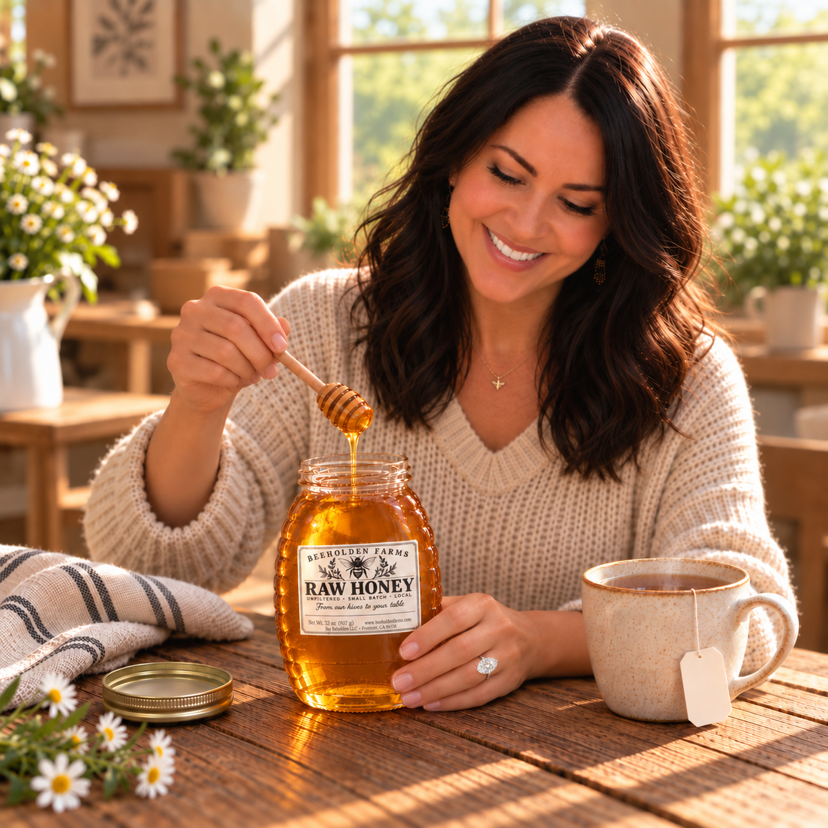 Beeholden Farms raw, small-batch honey harvested in Fremont, California